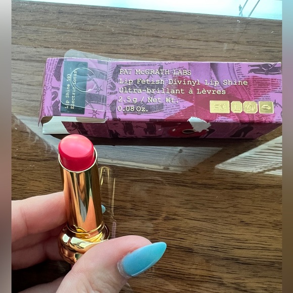New! Pat Mcgrath Lip Fetish Devinyl Lip Shine Balm in Electric Lotus - Picture 3 of 3